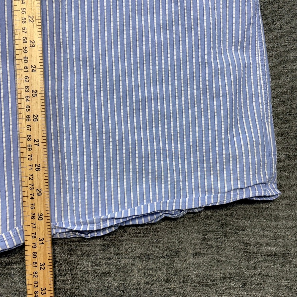 Polo Ralph Lauren Button Down Shirt Mens 3XB Blue White Striped Untucked Fit - Picture 5 of 10